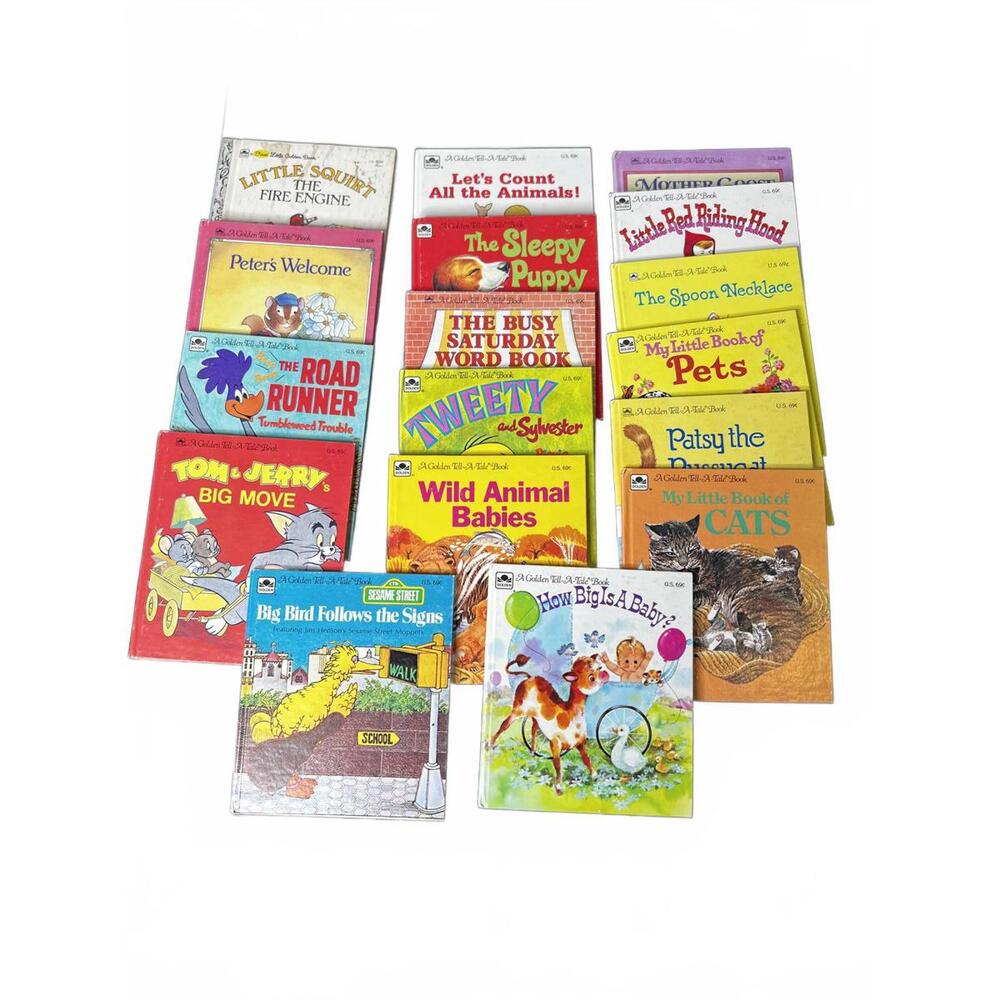 A Golden Tell a Tale Book VTG Set of 16